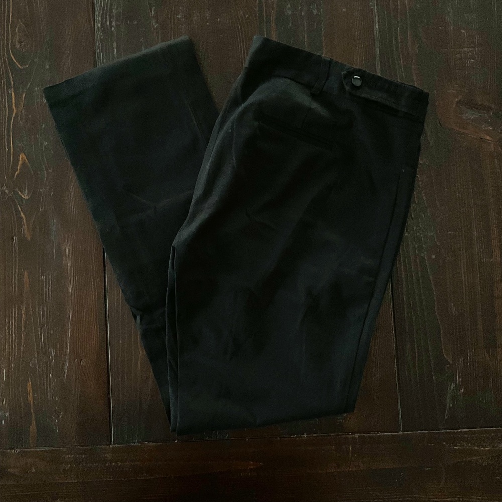 Smart Set  ●  Black Low Rise Straight Leg Women's Dress Pants  ●  Y2K